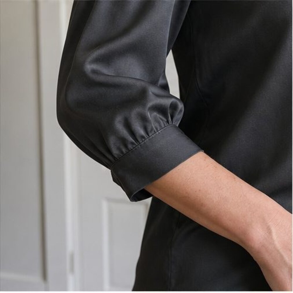 Charcoal Puff Sleeve Top - Picture 5 of 6